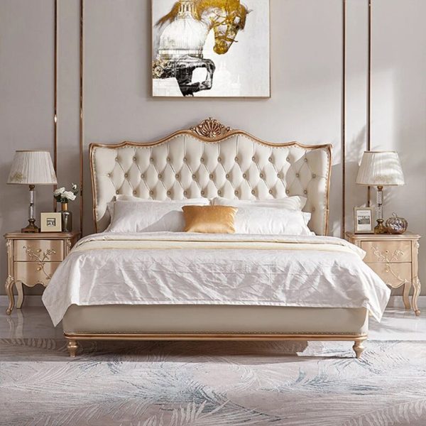 Custom Bed Set with Side Tables & Dressing Table