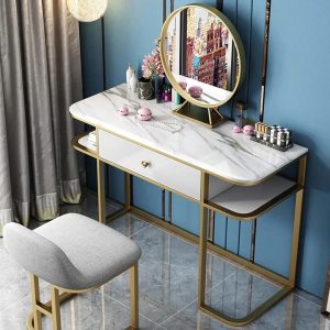 Custom-Made Console Table with Mirror
